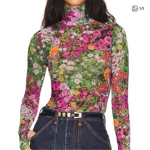 AFRM Multicolor Floral Long Sleeve Top